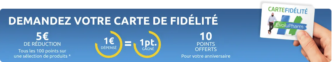 Demander votre carte de fidélité à la pharmacie briand